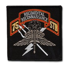75th Infantry Regimental Reconnaissance Patch - Hook & Loop Backing - 3" X 3"