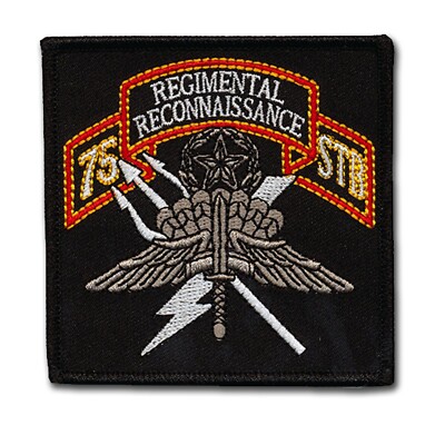 75th Infantry Regimental Reconnaissance Patch - Hook & Loop Backing - 3 ...