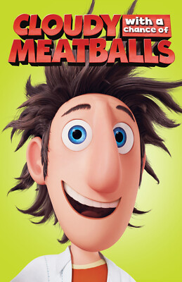 AA0904 Cloudy with a Chance of Meatballs Film 2009 Lead Movie Poster 11x17
