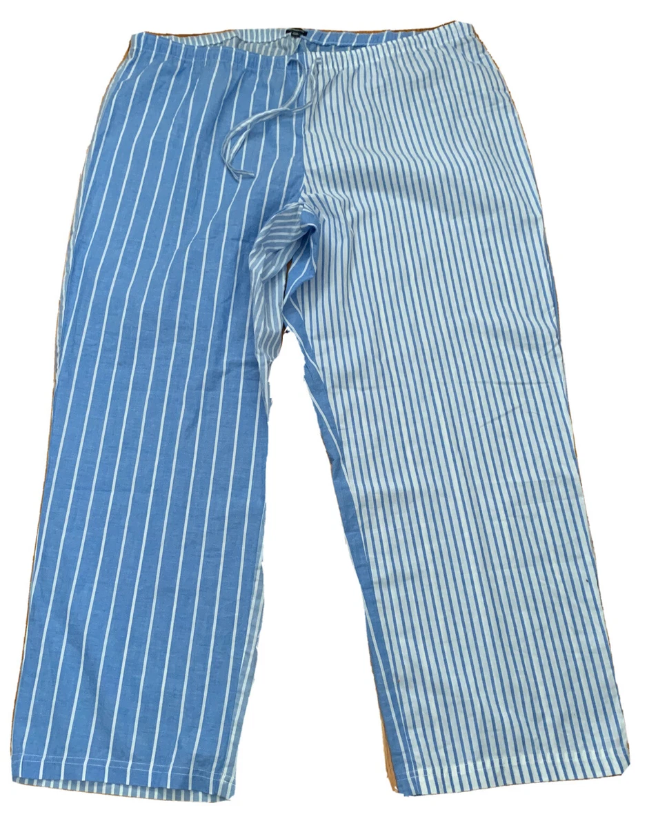 Gap Body Womens Pajama Pants Lounge Light Weight Cotton Blue size