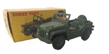 Original Vintage Dinky Toys 674 British Army Military Austin Jeep Driver Boxed 