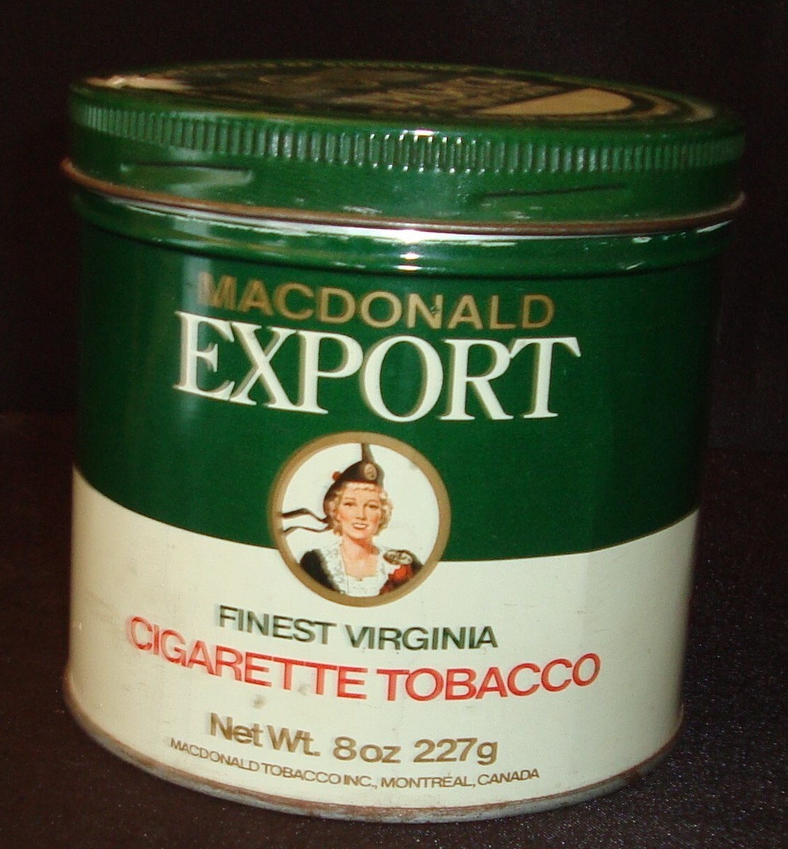 macdonald tobacco company Vintage Macdonald's Export Finest Virginia Cigarette Tobacco 8 oz Meta  Treasure Valley Antiques & Collectibles Traces of Tobacco in the