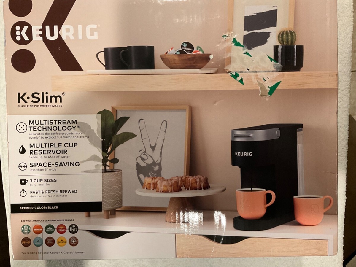 Keurig K-Slim Single-Serve K-Cup Pod Coffee Maker Black