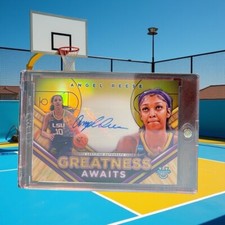 2024 Bowman University Best Angel Reese Greatness Awaits Auto Gold Refractor /50