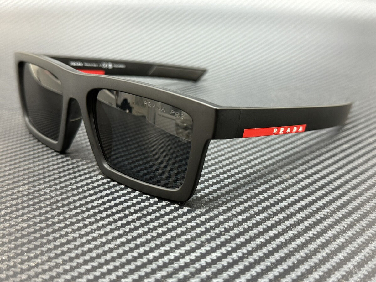 PRADA LINEA ROSSA PS 02ZSU 1BO02G Black Grey Polarized Men's PRADA LINEA ROSSA PS 02ZSU 1BO02G Black Grey Polarized Men's