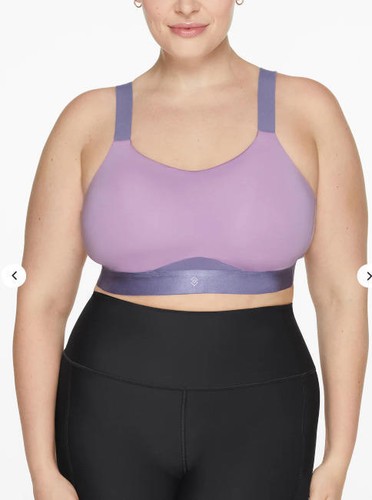 ThirdLove Kinetic Sports Bra Adjustable High Impact 40D Lilac Wireless Athletic