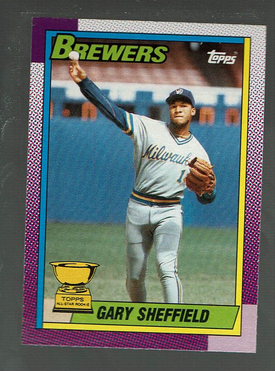 1990.   OPC   Gary  Sheffield.     rookie.     #718