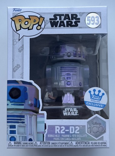 Funko Pop! Disney 100 Star Wars R2-D2 Facet Funko Exclusive 593 W/ Protector