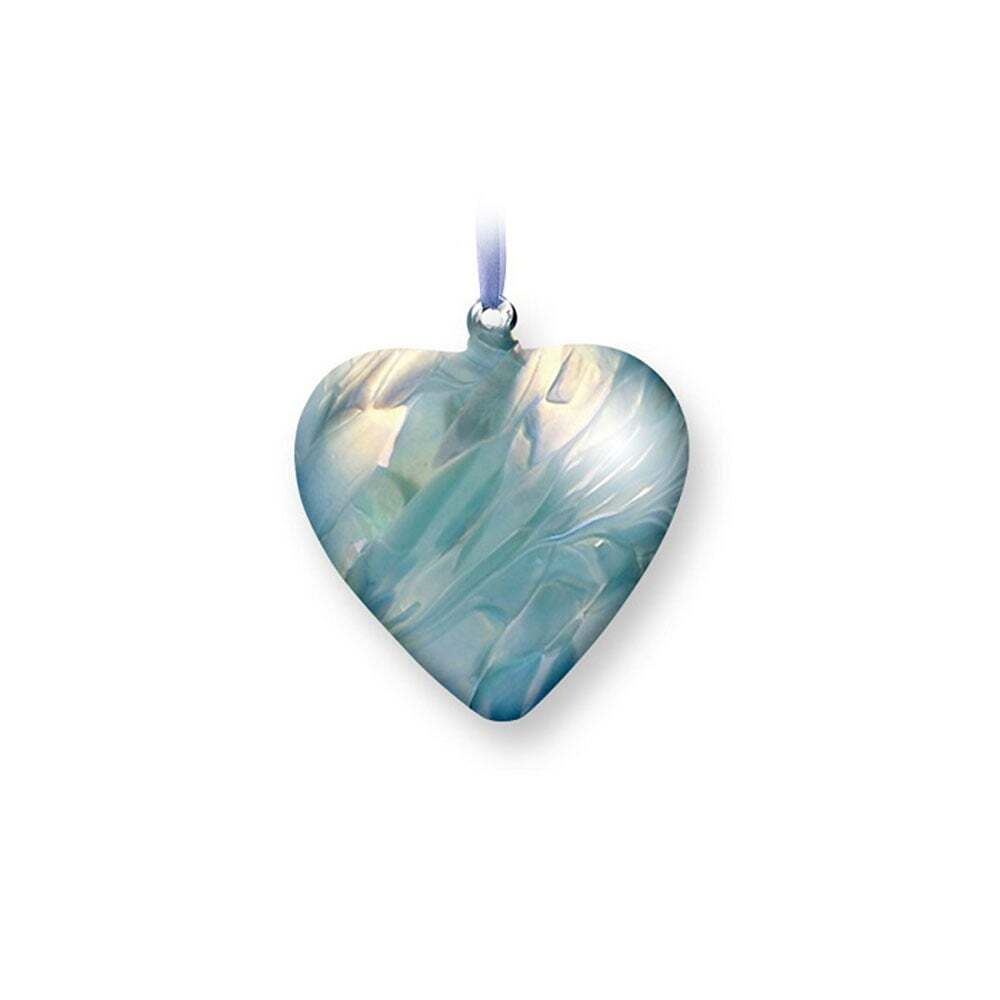 Nobile Glassware Birth Gem Glass Heart - March 1692-17