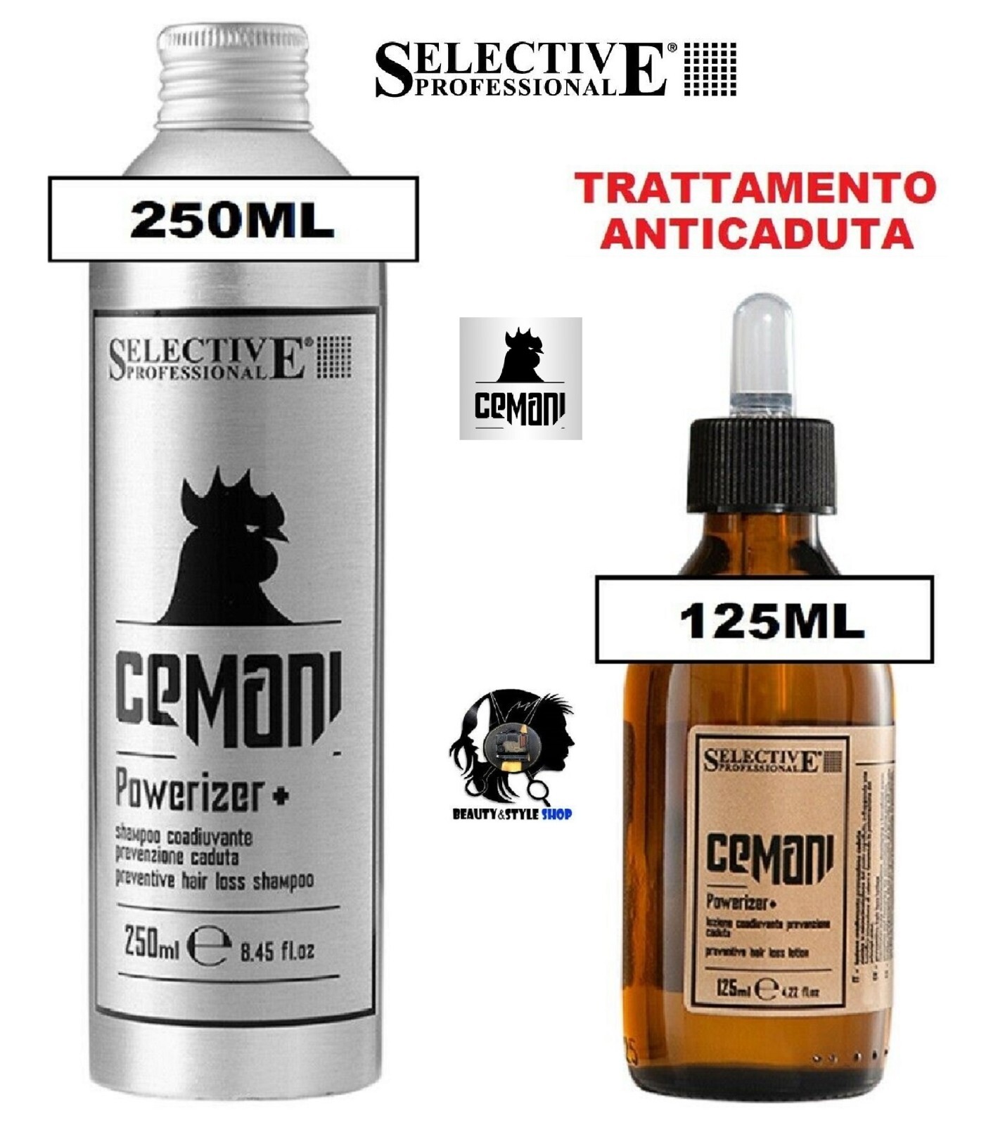 Selective Cemani Powerizer: Lozione e Shampoo Anticaduta Professionale