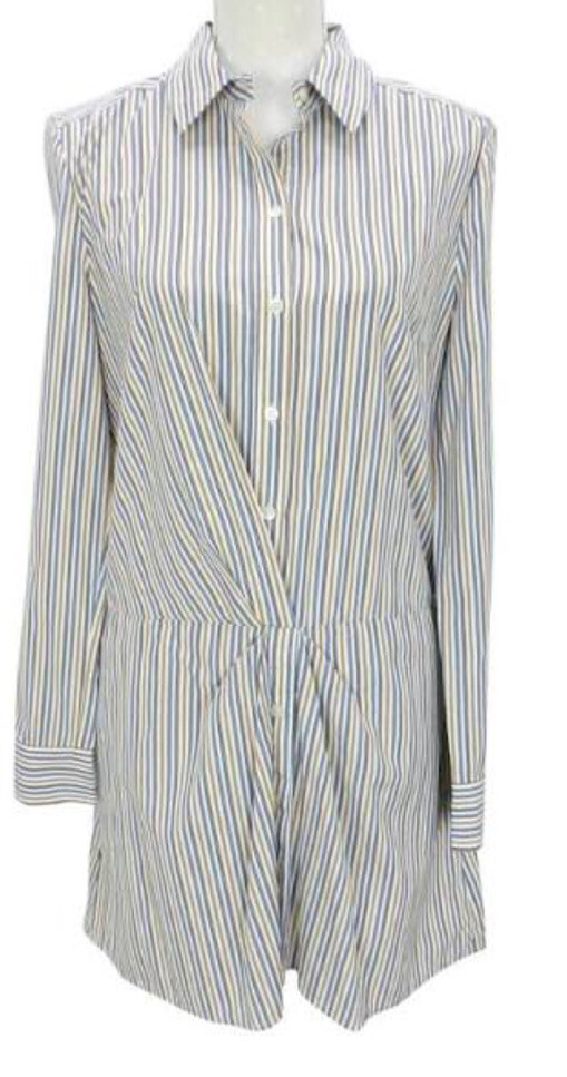 Thakoon Addition StripedCotton Shirt Dress Size 6