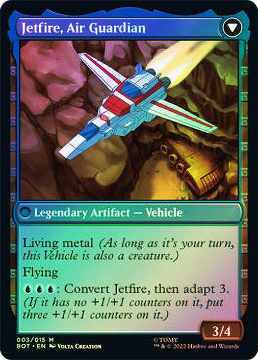 MTG FOIL Jetfire, Ingenious Scientist // Jetfire, Air Guardian
