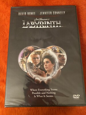 Labyrinth DVD 80s Fantasy Jim Henson David Bowie Jennifer Connelly SEALED NEW