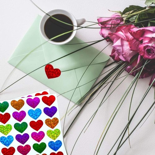 Heart-shaped Colorful Decorative Love Stickers For Scrapbooking Embellishment - Picture 6 of 8