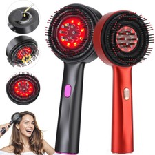 Red Light Therapy Hair Oil Applicator Electric Scalp Massager Brush Massage Comb