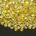 2 mm Round Brilliant Cut VVS1 Canary Yellow Color Diamond 10 Pcs Wholesale Lot
