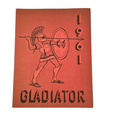 #ad Troy High School Yearbook 1961 Troy Michigan MI Gladiator Softcover No Writing $24.76