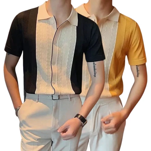 Camisa de vestir de boda de playa de guayabera cubana informal con botones de manga corta para hombre - Imagen 20 de 31