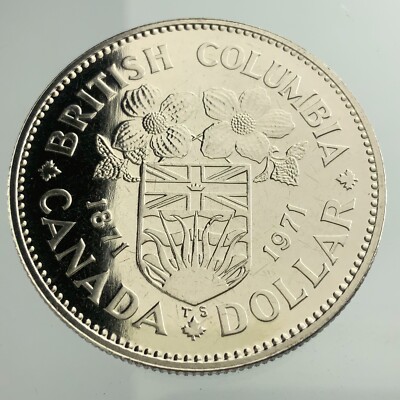 銀貨 ブリティッシュコロンビア 1871-1971 カナダドル BRITISH PICTURES THE AT L@@K - DOLLAR CANADIAN 1871-1971 COLUMBIA コレクション