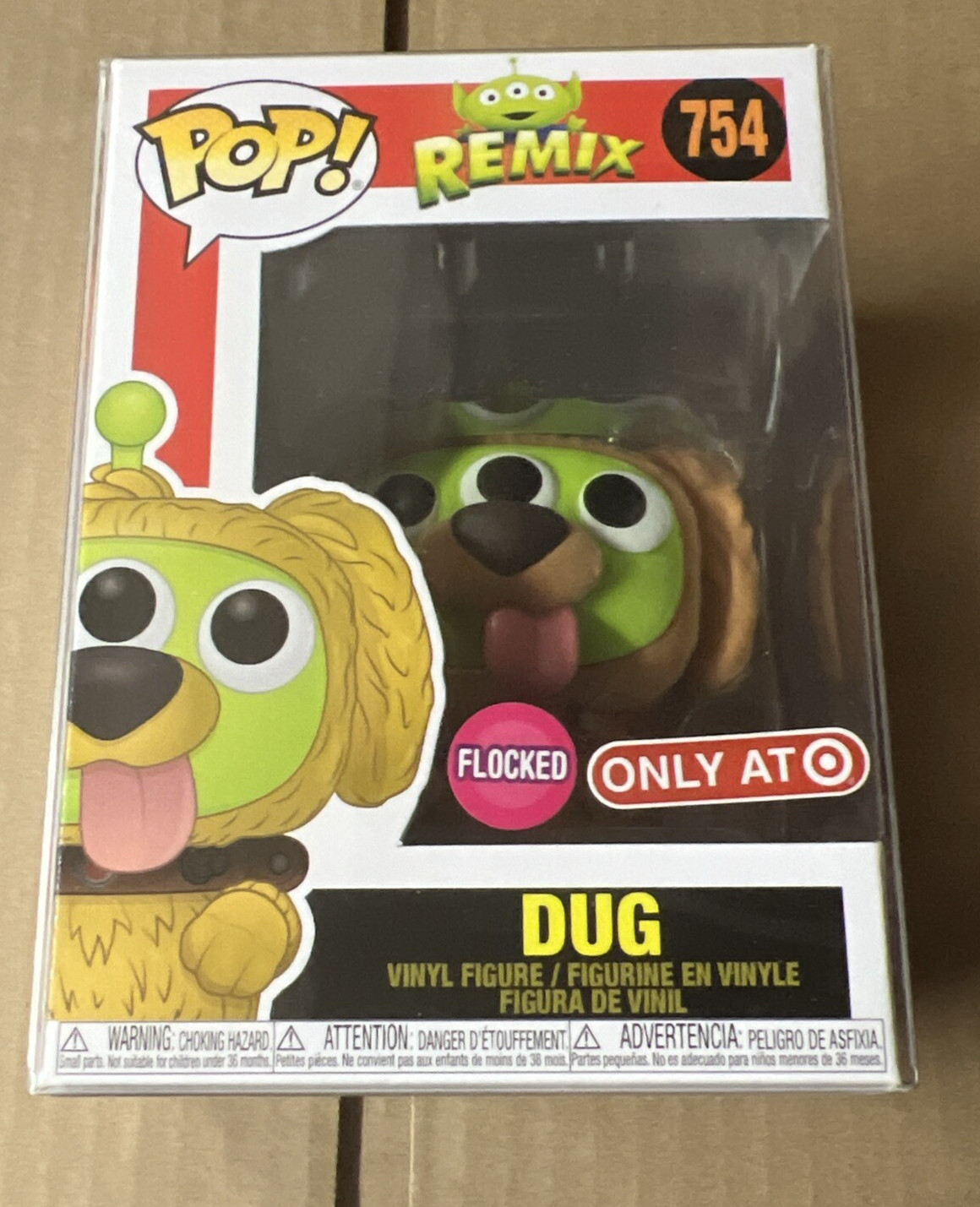 En Oferta Funko Pop! Pixar Remix Dug #754 Flocado Objetivo Exclusivo - En Estuche Protector