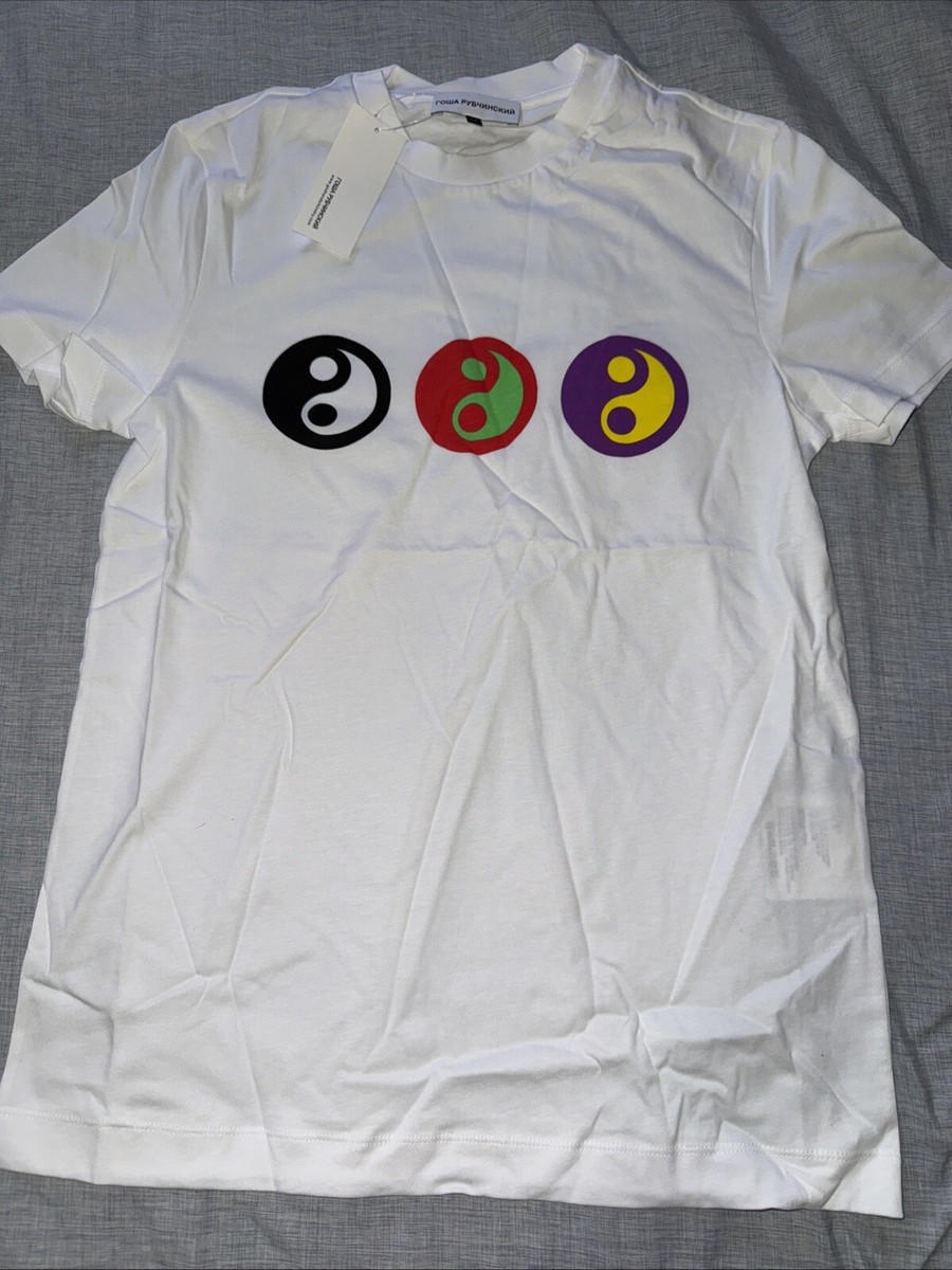 Gosha Rubchinskiy s/s 17 Logo T-shirt tee Ying Yang WHITE