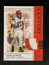 GENO ATKINS 2019 National Treasures CENTURY MATERIALS PRIME #/49 BENGALS!