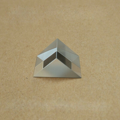 2PC 7x7x7mm K9 Optical Glass Triangular Right Angle Slope Reflecting Prism