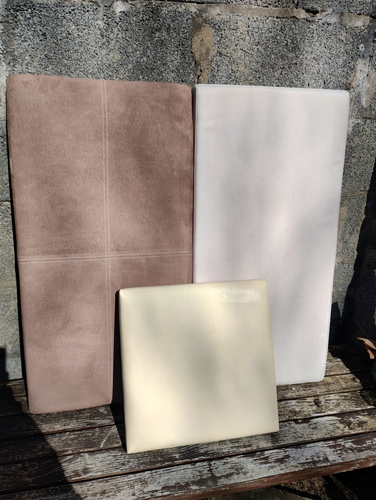 Two Folding Ottoman Storage Boxes & Storage Stool