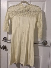 Asos Dress Size 0 Creme Color, New (Never Worn) Beautiful Lace Detailing