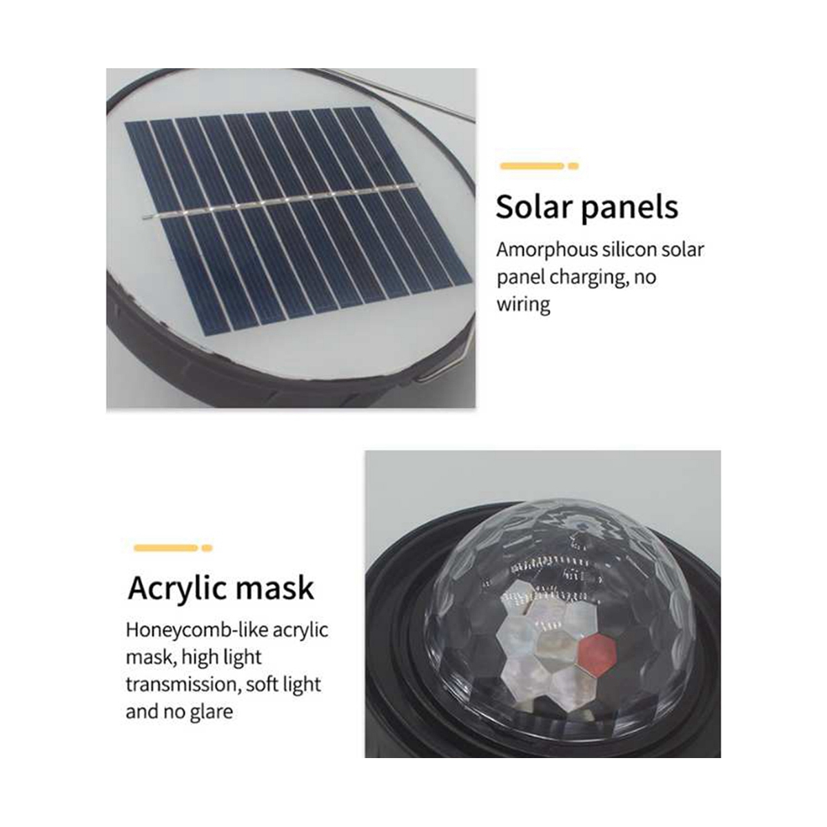 1X(1 PCS Solar Light Garden Yard Light Suitable for Sidewalk Driveway