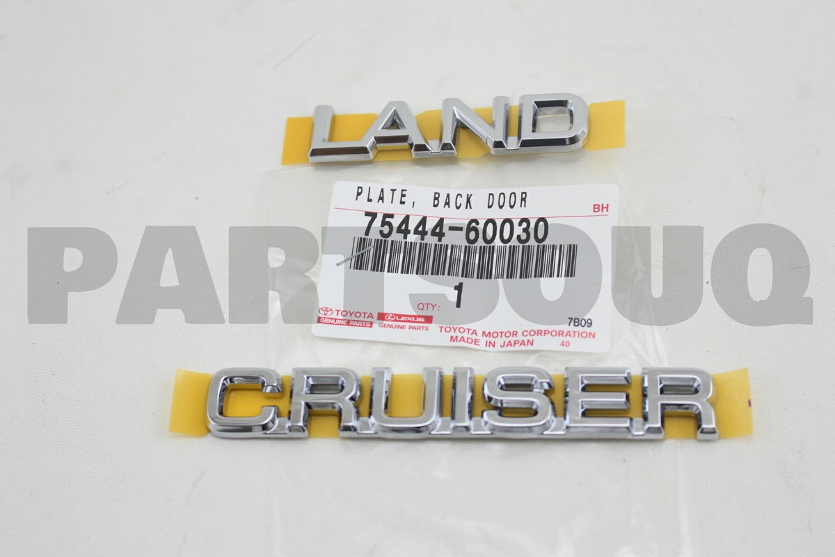 vistプレート 7544460030 Genuine Toyota PLATE, BACK DOOR NAME, NO.4 75444-60030