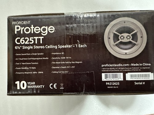 PROFICIENT C625TT 6 1 2 Protege DVC Dual Tweeter Single Point Stereo 