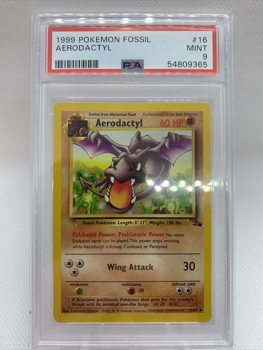 Aerodactyl 16/62 - Fossil - Base Set - Pokemon Trading Card Game -  PokeMasters