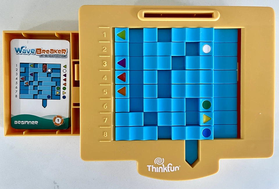 Think Fun Wave Breaker Shifting Seas Logic Game Gently Used Complete Missing Box - Image 3 of 4
