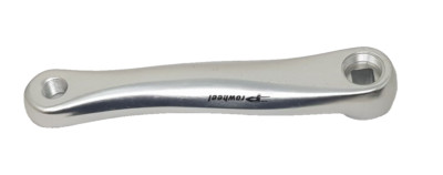 170 mm Linkshandkurbel Pedalarm Volllegierung Silber Splint Vierkant Kegel Typ