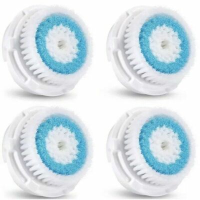 4-Pack Deep Pore Replacement Facial Brush Head For Clarisonic Mia 1, 2, 3 n More