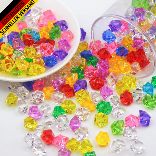 Acryl Edelsteine Für Kinder 100 Stück Deko Diamanten Bunte Acryl Diamant Deko Gl - Bild 5 von 7