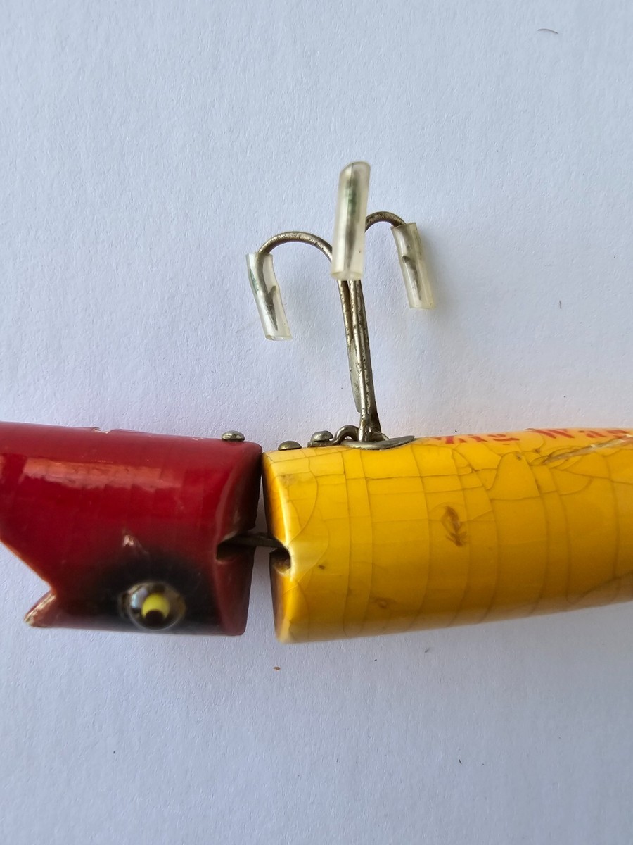 Vintage Heddon Zig Wag Wood Fishing Lure With Glass Eyes | eBay