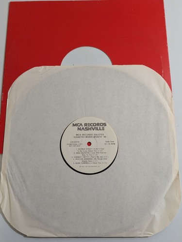 1988 MCA Nashville Records Salutes Country Music 12” LP Vinyl Record Promo Copy