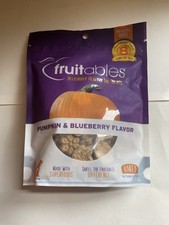 Fruitables Crunchy Baked Dog Treats - Pumpkin  Blueberry - 7 Ounces