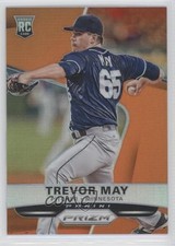 2015 Panini Prizm Orange Prizm 18/60 Trevor May #198 4g7