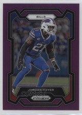 2023 Panini Prizm Purple Prizm 117/125 Jordan Poyer #31 0q3