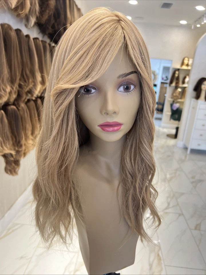 Парики Yaffa готовые к носке светлые человеческие волосы длинная кожа парик - Изображение 3 из 4