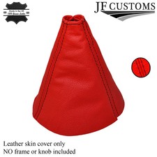 RED LEATHER FITS HONDA CIVIC FK2 S TYPE S MK8 2006-2012 GAITER BLACK STITCH