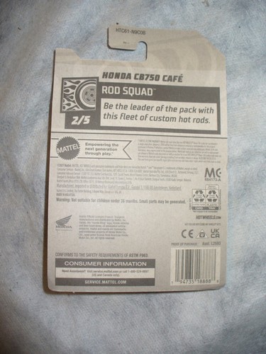 Hot Wheels Rod Squad Honda CB750 Cafe 2/5 49/250 - Bild 2 von 2