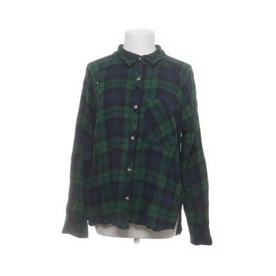Primark, Flanellhemd, Größe: 46, Grün/Blau/Schwarz, Baumwolle, Karo #xPC