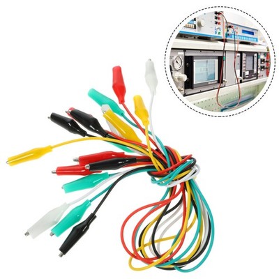 10 Pcs Lead Wires Clips Connection Cable Jumpers with Test Leads