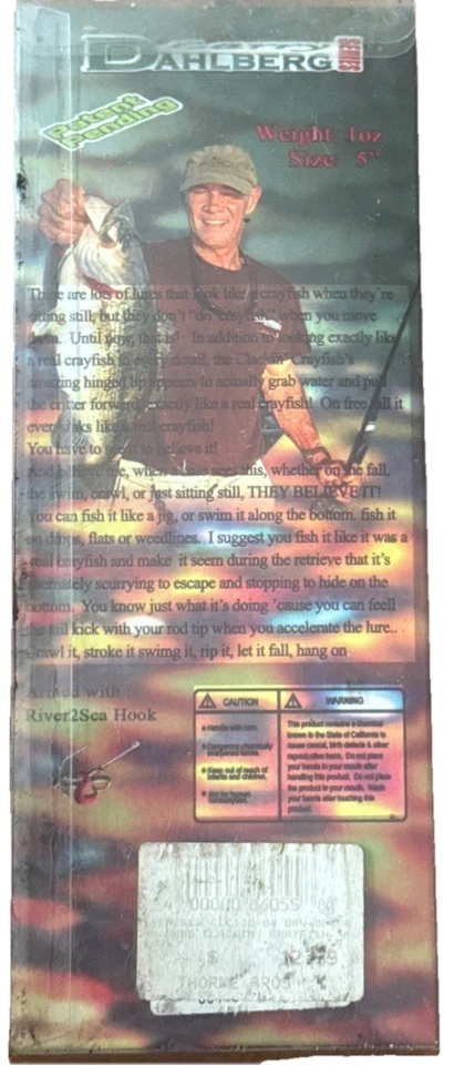 River2Sea 2 件装 5 英寸黑色和绿色 Dahlberg Clackin' 小龙虾全新旧货 — 第 3/4 张图片