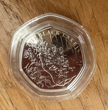 Uncirculated 2024, Harry Potter, The Black Lake 50p Coin in a capsule