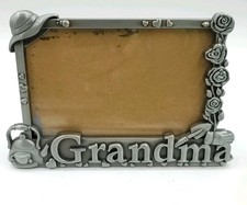Grandma Picture Photo Frame 4  x6   Silver Metal Expression Malden